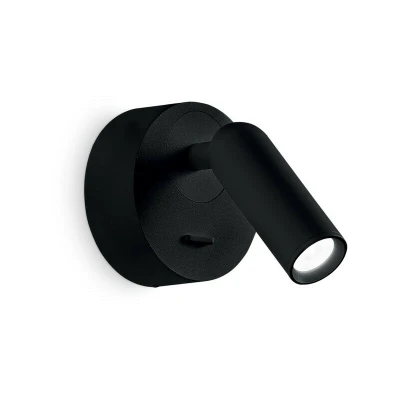 Image of Bean LED Decorative Round Reading Light Black, 3000K 3.5W