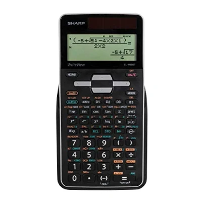 Image of SHARP EL W506TB SL School Calculator with WriteView W506TBSL Black