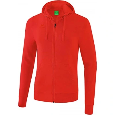 Image of Erima Hooded Sweat Jacket Red, 140