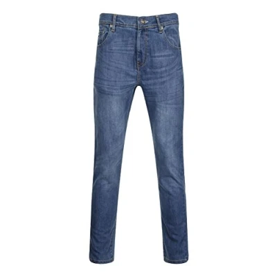 Image of Mens Skinny Fit Stretch Jeans Stonewash Size 36/31