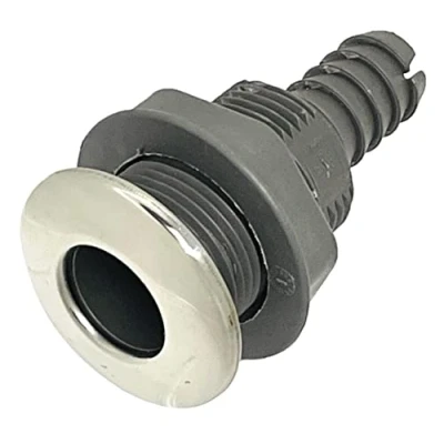 Image of Taskar Thru Hull Bilge Skin Fitting 3/4&quot; 19mm Boat Marine Stainless Steel Drain Plug