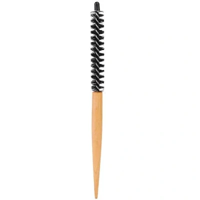 Image of Small Round Hair Brush with Nylon Bristle, Volumizing Natural Wooden Handle for Men and Women Blow Dry, Style, Curl Hair(#1)