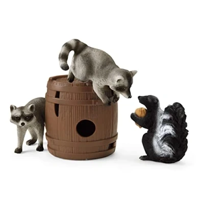 Image of SCHLEICH 42532n Nutty Mischief National Geographic Wild Life Toy Playset for children aged 3 8 Years
