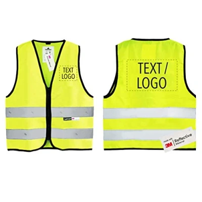 Image of Salzmann 3M Children&#039;s Safety Vest with Custom Print Personalised Hi Vis for Children Made Scotchlite Reflective Material