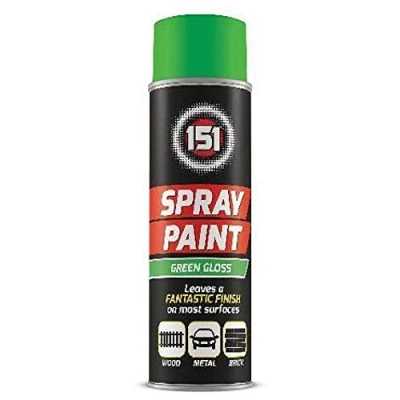 Image of 250ml High Grade Matt Gloss Household Spray Paint Can for Autos Wood Metal Plastic Graffiti (1, Green Gloss)