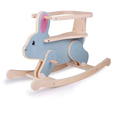 Image of Bigjigs Toys, FSC® Certified Rabbit Rocking Horse, Wooden Toddler Baby Rocker, Horse For 1 Year Old,