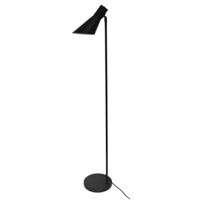 Image of Dyberg Larsen floor lamp DL12, black, height 139 cm, metal