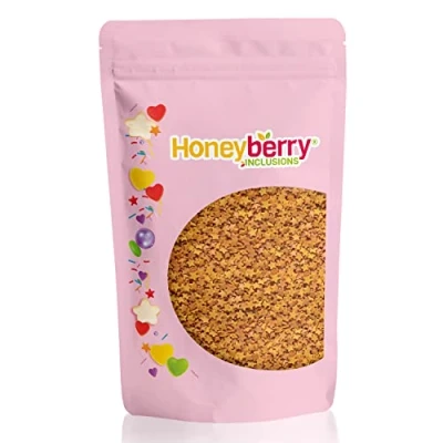 Image of HONEYBERRY INCLUSIONS Gold Stars 200g Premium Edible Decorating Sprinkles for Baking, Cupcake and Cake Decorations, Ice Cream, Dessert Icing Decoration Toppers