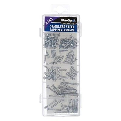 Image of 140pc Stainless Steel Self Tapping Tappers Screws Screw Fasteners Fixings