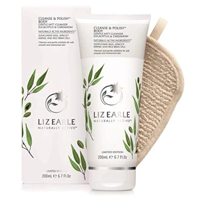 Image of Liz Earle Cleanse and Polish Body, Gentle Mitt Cleanser (Eucalyptus Cardamon)