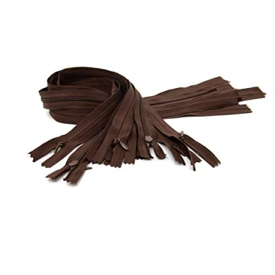 Image of LEDUC Zip, Brown, 60cm