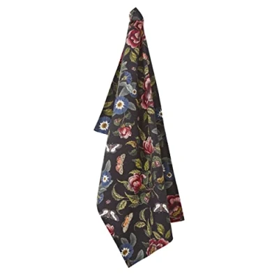 Image of Spode Tea Towel Black,Multi Coloured,Dimension 45cm x 74cm/18&quot; 29&quot;,CRCBK6016 XW