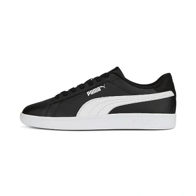 Image of Puma Smash 3.0 Unisex Trainers, Size: 5.5, Black white Textile