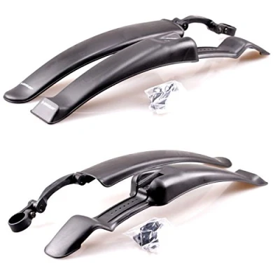 Image of Dunlop 24 Bicycle Mountain Bike MTB Mudguard Set 26 Mudguards Front and Rear with Holder
