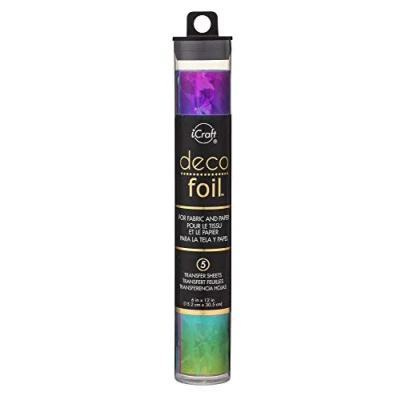 Image of THERM O WEB Deco FOIL 6&quot;X12&quot;, Paper, Rainbow Shattered Glass, One Size