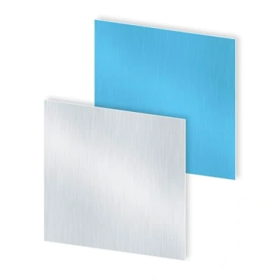 Image of iMeistek 6063 Aluminium Sheet with Protective Film on Both Sides, 80 mm x 0.8mm Wall Thick Square Plate (2 PCS)