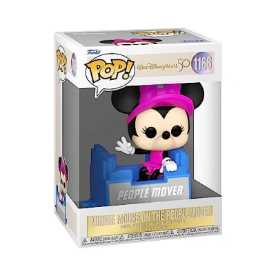 Image of Funko Pop! Disney: WDW50 People Mover Minnie Mouse Disney World 50th Anniversary Collectable Vinyl Figure Gift Idea Official Merchandise Toys for Kids &amp; Adults Movies Fans