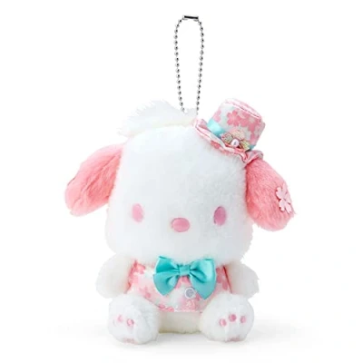 Image of Sanrio 780731 Pochacco Cherry Blossom Dress Mascot Holder (Sakura)