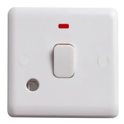 Image of Deta Vimark Curve Double Panel Switch with Neon and Flex Outlet 20 A VC1393
