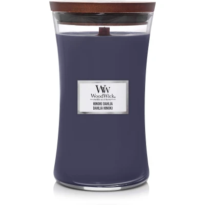 Image of WoodWick Scented Candle Large Hinoki Dahlia 18 cm / ø 10