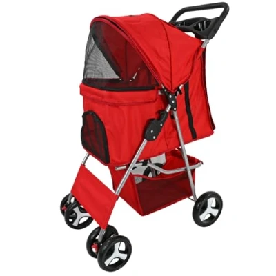 Image of Pet Stroller (Red)