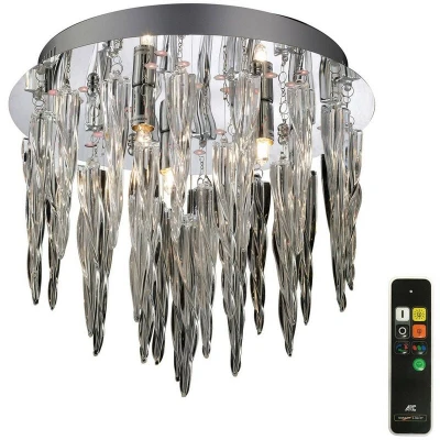 Image of Tropez Ceiling 3 Light G9 RGB LEDs And Remote Control Polished Chrome/Glass