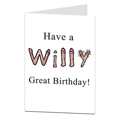 Image of LimaLima Funny Rude Birthday Card For Adults. Perfect Men &amp; Women. Fun Silly Design