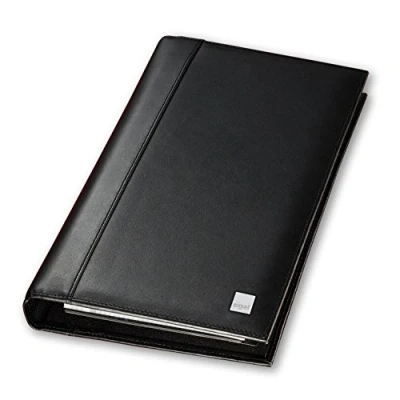Image of SIGEL VZ204 Leather Business Card Organiser, Torino, 16 x 27.5 cm, Black