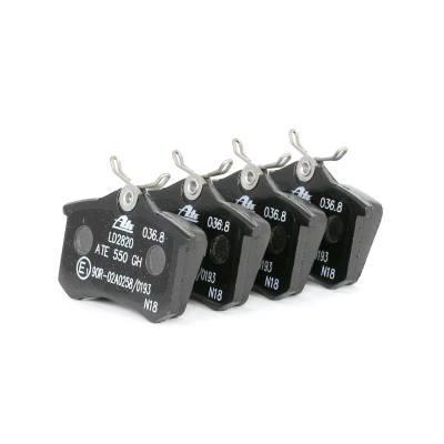 Image of 1J0698451H, 1J0698451L, 1K0698451M, 3B0698451, 4B0698451 brake pad set ATE Ceramic 13.0470 2820.2 excl. wear warning contact with caliper screws