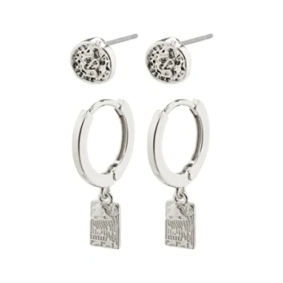 Image of VALKYRIA 2 in 1 Earring Set, Sterling Silver Alloy Steel Zinc