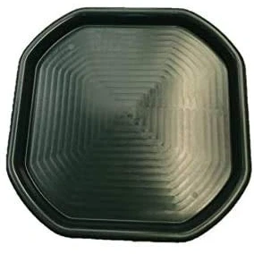 Image of KetoPlastics SMALL Messy Play TRAY Black Plastic Builders Building Material MIXING Spot for Cement Mortar Sand Plastering (BLACK)