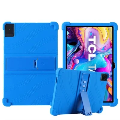 Image of GIOPUEY case for TCL TAB 10 Gen 2 With Stand Soft TPU silicone protective Cover Airbag Drop Protection dark blue