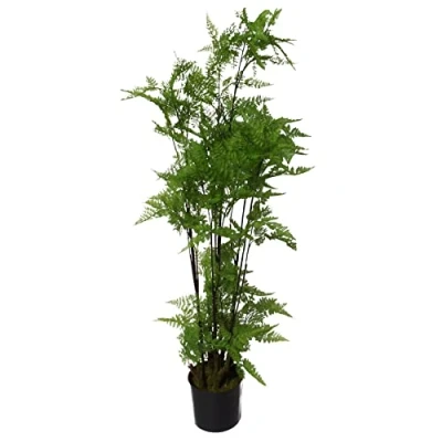 Image of Leaf Artificial Realistic Natural Look Pot, Moss Fern Large, 150cm
