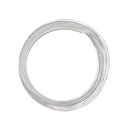 Image of Vaessen Creative 5 mm x 3 m Aluminium Wire Flat, Silver