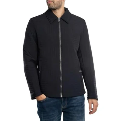 Image of Ted Baker Manburn Mens Black Harrington Jacket Polyamide Size Medium