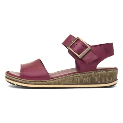 Image of Hush Puppies Women&#039;s Ellie Sandal, Dark Red, 5 UK