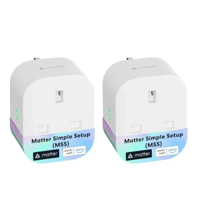 Image of Meross Matter Smart Plug with Energy Monitoring, Mini WiFi Simple Setup(MSS) Feature, Works Apple HomeKit, Alexa, Google Home, SmartThings, Remote Voice Control, 13A, 2 Packs