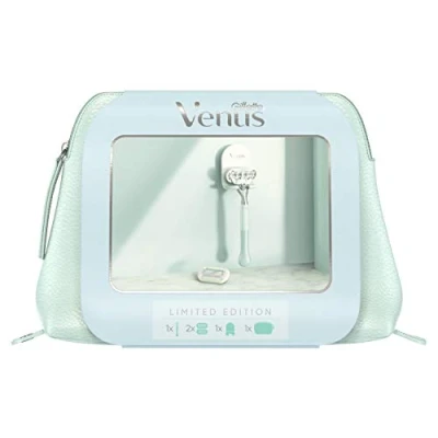 Image of Gillette Venus Edition Limit Extra Smooth Sensitive Razor + Blade Shower Holder Beauty Kit