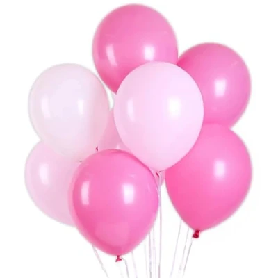 Image of Talking Tables Pack of 8 Pink Balloons 30.5cm Latex Party Decorations for Girls, Kids or Adults, Any Age