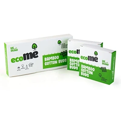 Image of 200 Bamboo Cotton Buds Ear Qtips Swabs