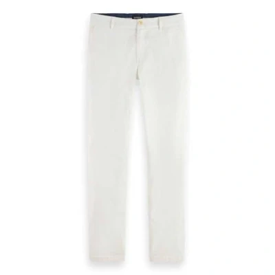 Image of Scotch &amp; Soda Men&#039;s Mott Chino Slim Fit, White, 34 W/32 L