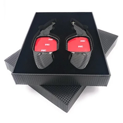 Image of H Customs Shift Paddle Extensions Shifter for Leon 5F, auch Cupra TYPE B REAL CARBON