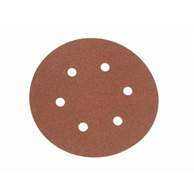 Image of Faithfull AD150120H Hook and Loop Sanding Disc DID2 Holed 150mm x 120g (Pack of 25)