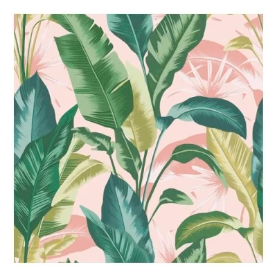 Image of Graham &amp; Brown Envy Leaf It Out Sunrise Tropical Wallpaper