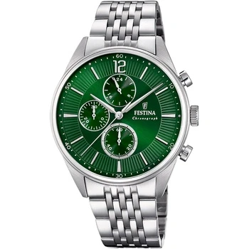 Image of Festina Men Analog Quartz Watch with Stainless Steel Strap F20285/8