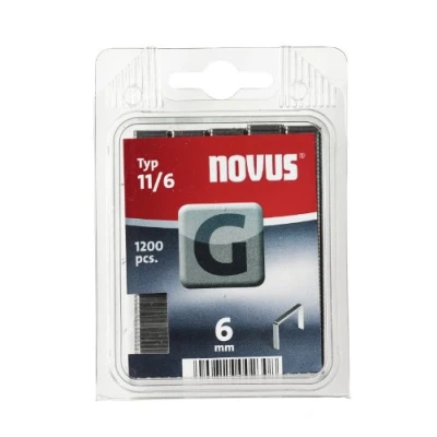 Image of Novus Typ 11/6 G 6 mm Staples (Pack of 1200) /Stationery