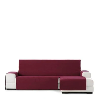Image of Eysa Rabat practica chaise longue cover 290cm., color 08/bordeaux, right frontal view