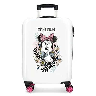 Image of Disney Minnie Style Multicoloured Cabin Suitcase 37 x 55 20 cm Rigid ABS Combination Lock 38.4 Litre 2.9 kg 4 Double Wheels Hand Luggage
