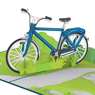 Image of papercrush® Pop up Card Men&#039;s Bicycle Original 3D Birthday Gift Voucher for him (Men, Uncle &amp; Brother), Father&#039;s Day Dad, Money Giftcard new Son or Grandson as Easter