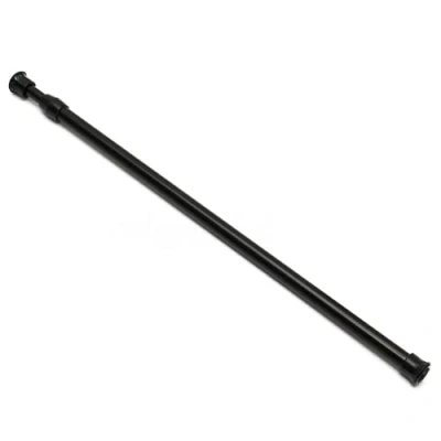 Image of ausuky Telescopic Net Voile Tension Curtain Rail Pole Rods Extendable Spring Loaded (Black,30 50CM)